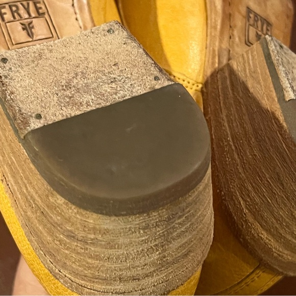 Frye Carson Oxford Yellow Antique Leather shoes 8.5 - Picture 6 of 12